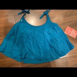 Kortni Jeane Swing Top Ocean Depths Blue